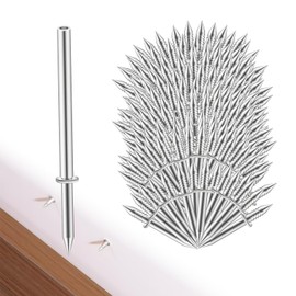 300pcs Double Head Skirting Thread Seamless Nail Double Head Nails Double Side Nails With 3 Installation Barrels for Skirting Seamless Nails Double-Head Screw Solid Wood Baseboard Screws