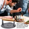 7 Inch Bacon Press, Heavy Duty Cast Iron Grill Press,