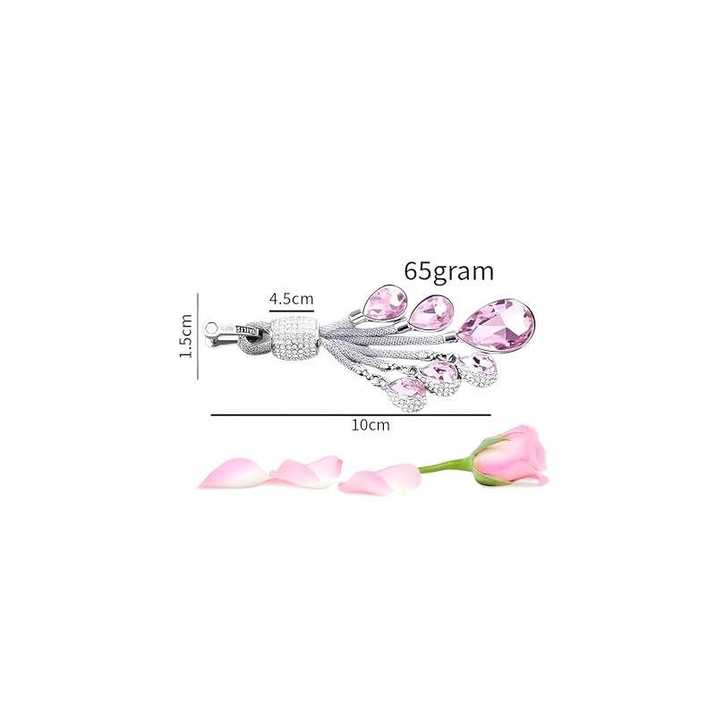 Crystal Keychain, Keyring (Pink)