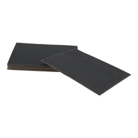 X AUTOHAUX Sandpaper Hook & Loop Sanding Sheets 140x115mm Black 600 Grit Efficient Grinding and Polishing Automobile Manufacturing and Repair Metal Processing