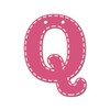 CoCaLo Mix & Match Pink Hanging Letter, Q