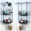 EMT ETRENDS Shower Caddy Hanging, Anti-Swing Shower basket over showerhead