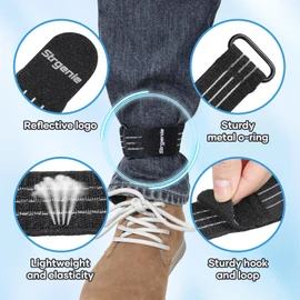 Elastic Ankle Straps, Cowboy Boot Straps, Adjustable Elastic Pant Leg Straps for Biking, Fishing, Hiking, Wading etc.