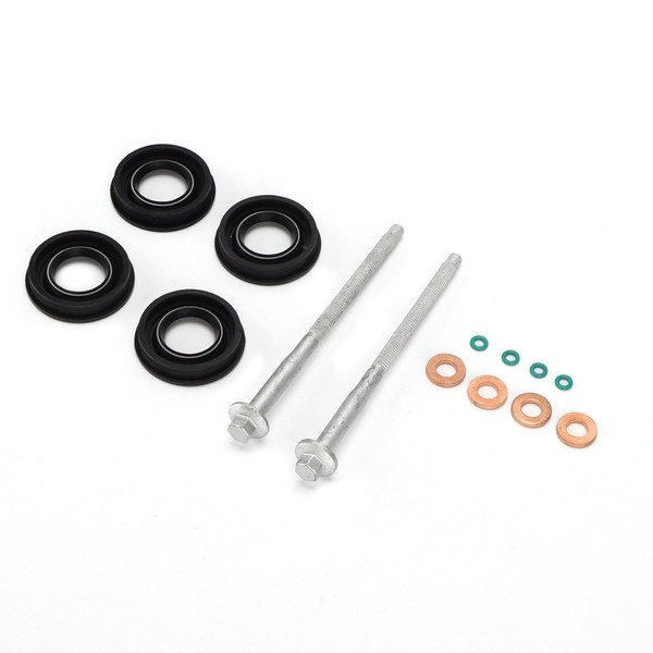 Bohaner Diesel Injector Seal Kit Washer O-ring Clamp Bolts Set