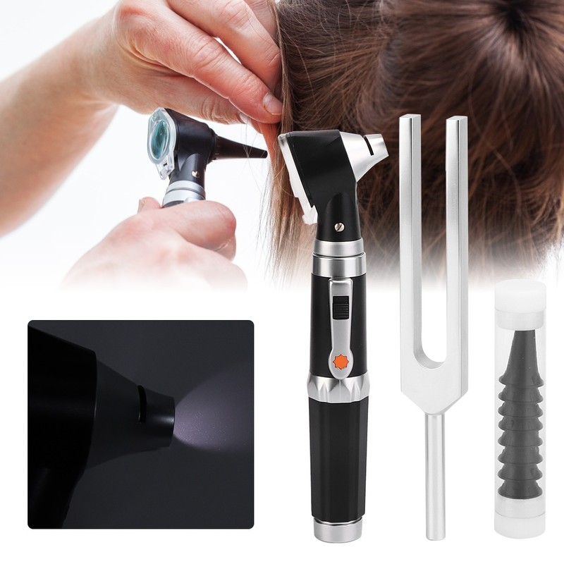 Multi Function Ear Inspection Otoscope Pupil Oral Fundus Home Flashlight
