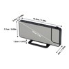 Projection Alarm Clock 7.4 Inch LED Mirror Digital Alarm Clock