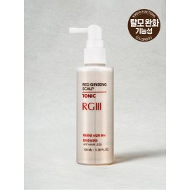 RGIII Red Ginseng Scalp Tonic 100ml, Korean Anti-Hair Loss Scalp Treatment for Hair Growth & Scalp Nourishment