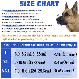 Dog Muzzle, Air Mesh Breathable Muzzle for Medium Large Sized Dogs to Anti & Prevent Biting Barking, Soft Grooming Muzzle for German Shepherd Dog with Reflective & Adjustable Strap(Blue-M