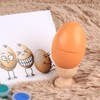XineYuor 8pcs Wooden Egg Holder Cocque Decorations Egg Containers Perfect