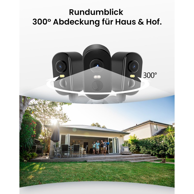 CZEview Outdoor Security Camera, Waterproof Surveillance (Black)