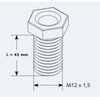 Keenberk - Hollow screw for strainer basket valves - universal