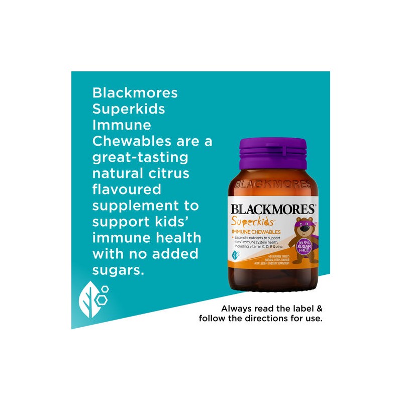 Blackmores Superkids Immune Chewables 60 Tablets