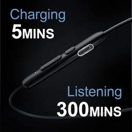 Rythflo Bluetooth Earbuds, V5.2 Wireless Bluetooth Headphones, in-Ear Magnetic Neckband Earphone with Mic, 30Hrs Playtime, IPX7 Sweatproof, Deep Bass Headset for Phone Call Music Gym Sports