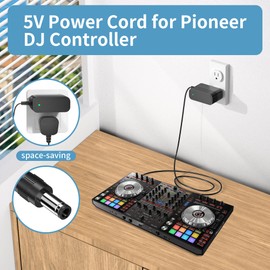 Power Cord for Pioneer DJ Controller Charger Compatible with Pioneer Pro DDJ-SX3 DDJ-SX2 DDJ-SX Mixer 5V 3A Adapter Power Supply