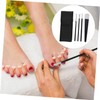 Healeved 4pcs Stainless Steel Toenail Trimmers Portable Foot Care Tools