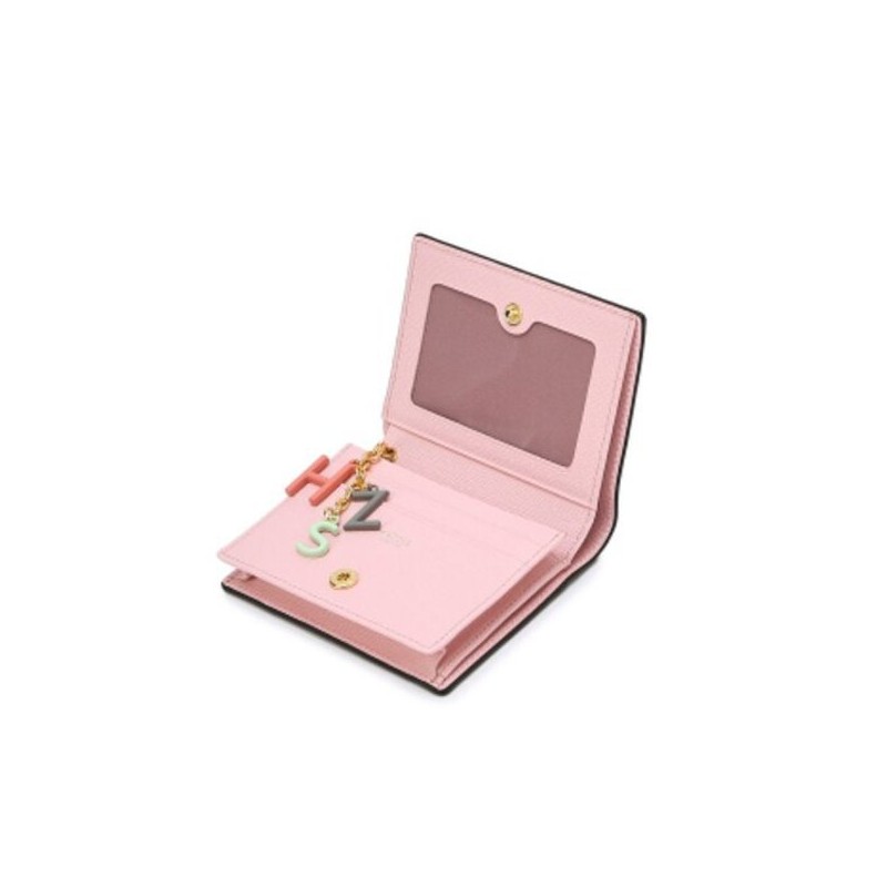 Hazzys (대구신세계)블랙 퍼피장식 소가죽 반지갑 HIWA5F617BK (Daegu Shinsegae) Black Puppy