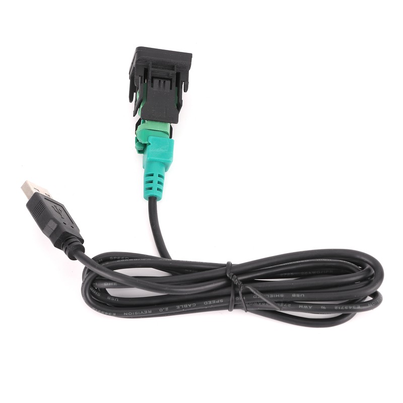 Stereo USB Cable Adapter Switch Button for CD Player Radio