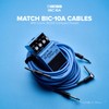 BOSS BIC-10A-BK Guitar Cable, Black, 9.8 ft (3 m), L-Shape,