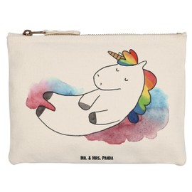Mr. & Mrs. Panda Schminktasche Einhorn Wolke 7 Grösse XL Große - Geschenk, Kosmetikbeutel, Realität, Einhörner, Unicorn, Makeup, XXL, Glaube, Einhorn