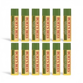 Burt's Bees Bálsamo labial hidratante Matcha y miel, 0.15 onzas, 100% origen natural (12)
