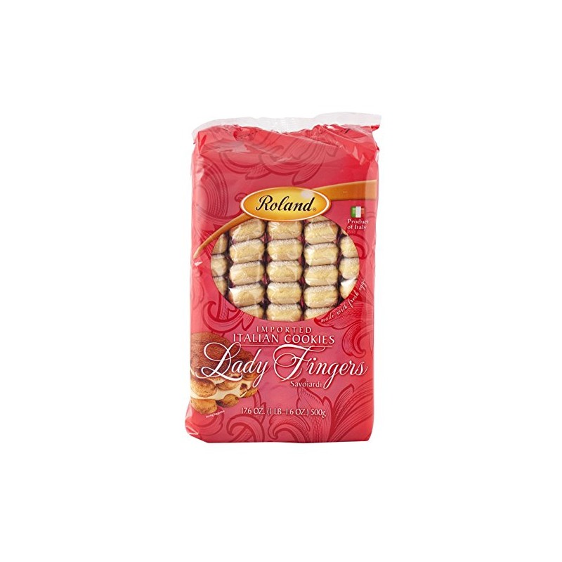 Roland Foods Lady Fingers, Savoiardi, 17.6 Ounce Package, Pack of