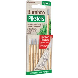 Piksters Buy Piksters Bamboo Straight Interdental Brush Size 4 8 Pack Online | Chempro Chemists