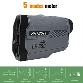 Artbull ProGolf Laser Rangefinder with Flag-Lock & Slope Adjustment - Power: 1000m