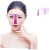 TOVINANNA 3pcs Set 8 Shapes Eyebrow Stencils Kit Handheld Grooming