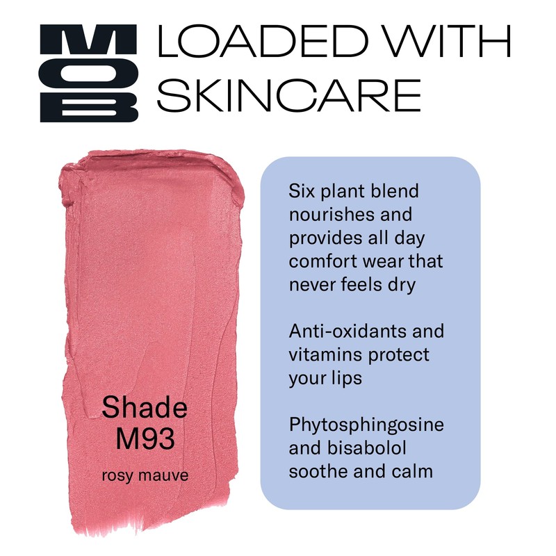MOB Beauty Soft Matte Lipstick M93 – Rosy Mauve