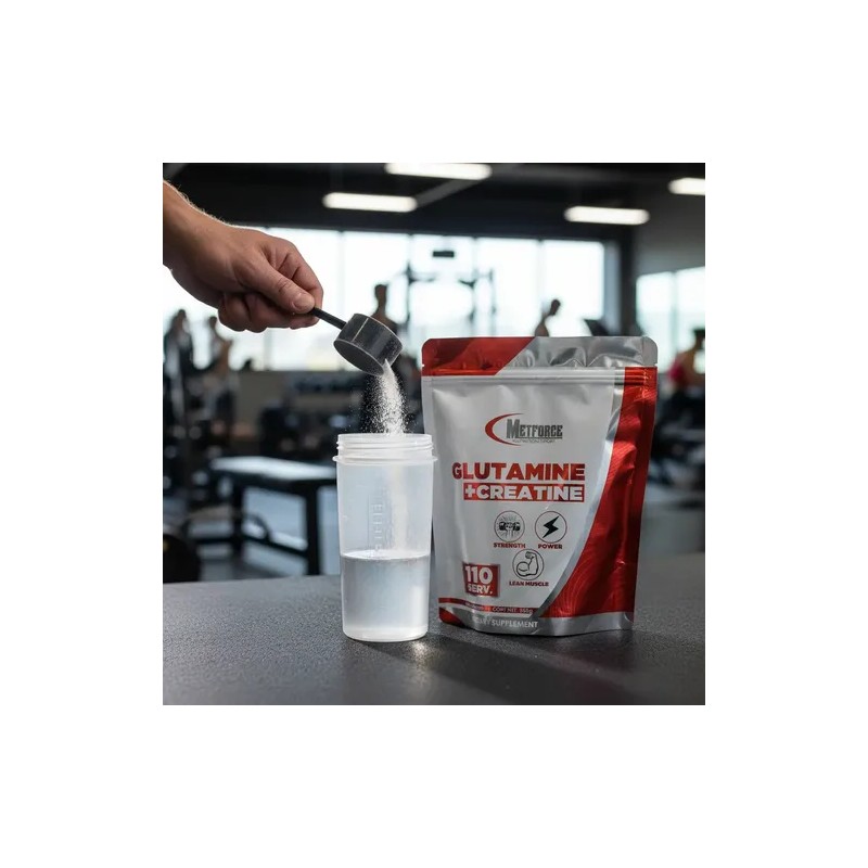 Creatina + Glutamina 5g Metforce Nutrition En Polvo