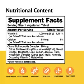 American Health Ester-C with Citrus Bioflavonoids, 1000 mg, 90 Tablets