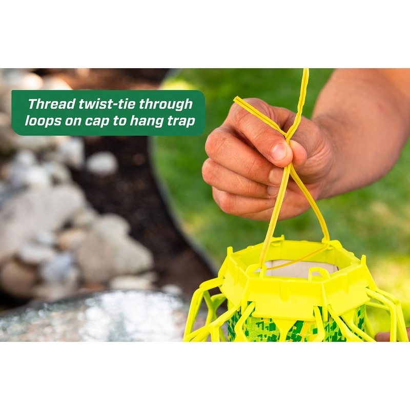 RESCUE! VisiLure® TrapStik for Wasps, Mud Daubers, Carpenter Bees –