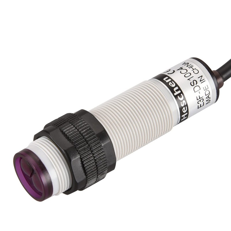 Heschen M18 Column Infrared Proximity Switch, Diffuse Reflection Type, E3F-DS10C4,