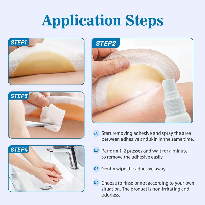 Sting-Free Adhesive Remover - Bandage, Strong Adhesive Remover Spray -