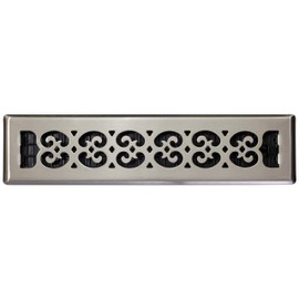 Decor Grates SPH214-NKL Floor Register, 2x14, Brushed Nickel Finish