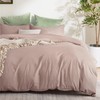 Bedsure Dusty Rose Duvet Cover Queen Size - Soft Double