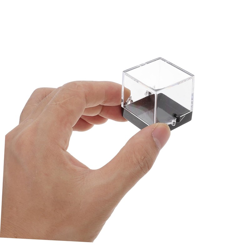 Gatuida 6Pcs Clear Specimen Display Box Durable Storage Holder for