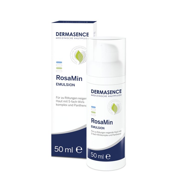 DERMASENCE RosaMin Emulsion, 50 ml - Intensive Soothing and Regenerating Night Cream for Skin Prone to Redness and Rosacea - Protects the Labile Blood Vessels and has an Anti-inflammatory Effect
