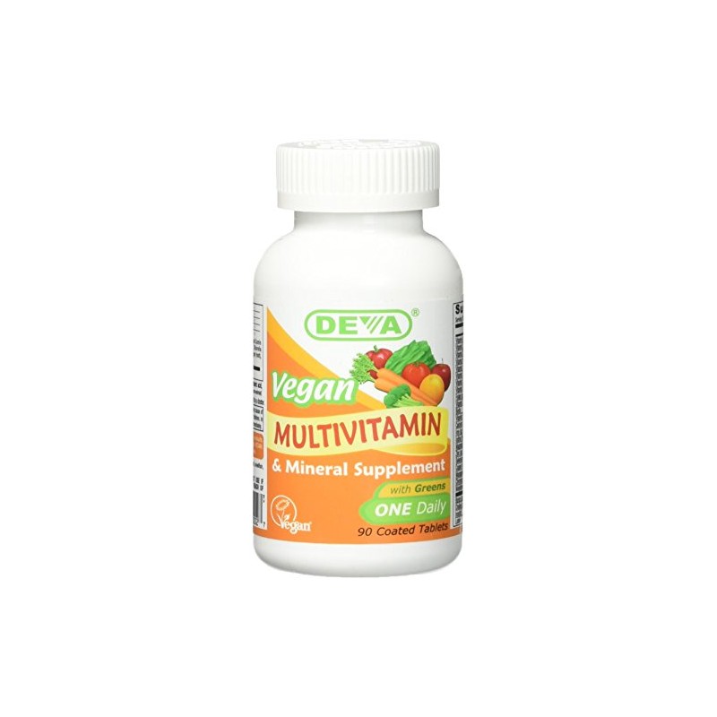 Deva Vegan Vitamins Multivitamin and Mineral Supplement, 90 Count