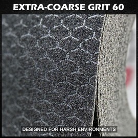 S&X Anti Slip Tape 6" x 60' Premium High Traction Non Skid Tape for Outdoor Stairs, Decks, Ramps - Waterproof & Durable