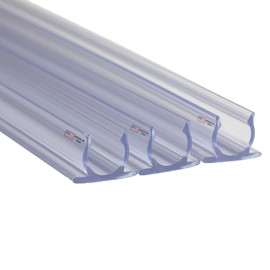 Novelty Lights 10 Pcs 1/2 Inch Rope Light Track Channel, 3 Feet Long, UV Protected PVC Plastic Clear Mounting Rope Light Channel for Indoor Outdoor, Made in The USA