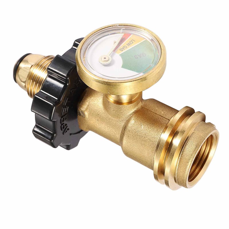 Propane Tank Gauge Adapter Level Indicator Universal Brass Fittings Convert