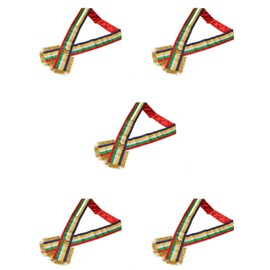 Masonic Order of the Eastern Star OES Five Color Sash With Red Lining Lot Of 5, standard size