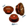 2013-2017 VMS Racing Magnetic Fuel Cap in Red Anodized Billet