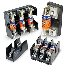 Mersen 61037J Class J Spring Reinforced Fuse Block with Box Connector, 2/0-#6 Al/Cu Wire Size, 100 Ampere, 2 Pole