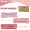 YYUENGTAK 300pcs Pink Pipe Cleaners Bulk(3 Different Tone Pink) -