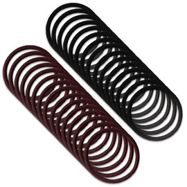 Comolife Hair Elastics, Set of 30, Black, Dark Brown, Pack of 30