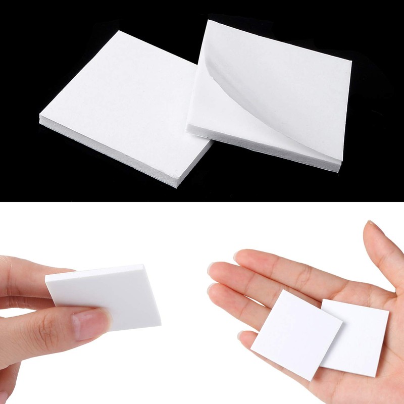 120 Pack Square Double Sided Foam Tape Strong Pad Mounting