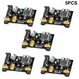 KKHMF 5 Pieces 3.3V 5V MB102 Breadboard Power Module Power Module