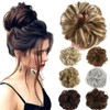 Lelinta Hair Bun Extensions Wavy Curly Messy Donut Chignons Hair